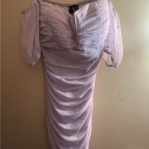 Windsor One Shoulder Lavender Dress